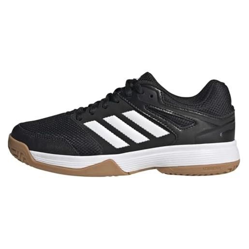 adidas speedcourt, scarpe unisex - bambini e ragazzi, core black ftwr white gum10, 34 eu