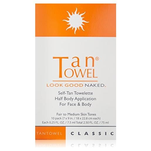 Tan Towel tan. Towel - salviette autoabbronzanti classiche, confezione da 10