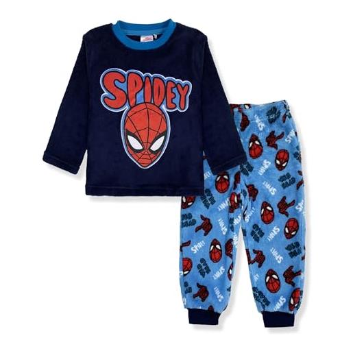 Marvel pigiama per bambino spiderman in pile invernale 6266