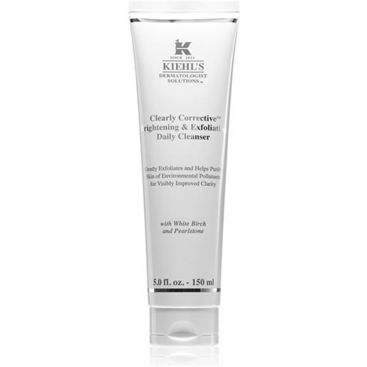 Kiehl's dermatologist solutions clearly corrective brightening & exfoliating daily cleanser 150 ml