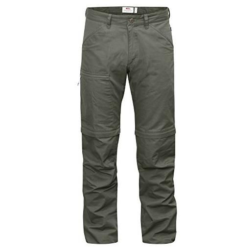 Fjällräven high coast zip off trouser pantaloni lunghi, uomo, high coast zip-off trouser, grigio, 52