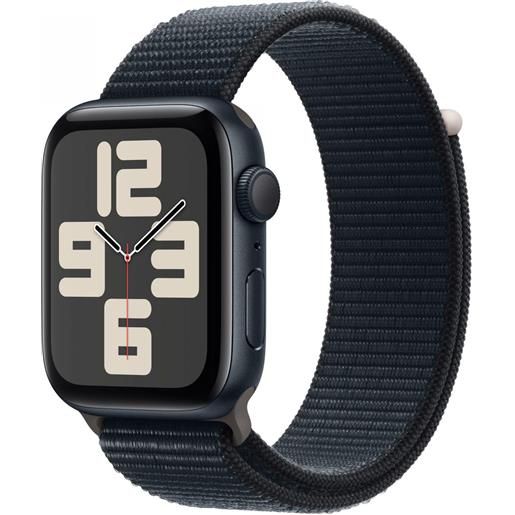 Apple watch se gps cassa 44mm in alluminio mezzanotte con cinturino sport loop mezzanotte - mrea3qc/a