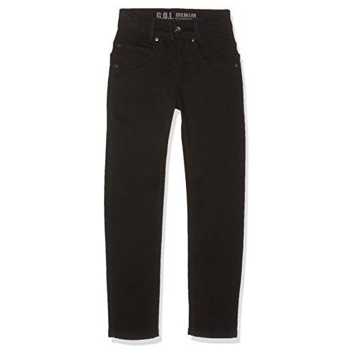 Glo gol röhren-edel-jeans, slimfit, nero (black 2), 13 anni bambino