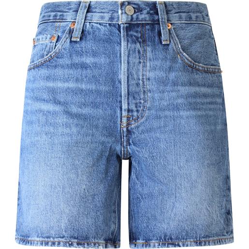 LEVI'S shorts blu 501 per donna