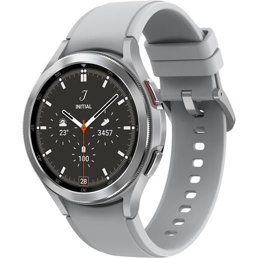 Samsung smartwatch Samsung galaxy watch4 classic 3,56 cm (1.4) oled 46 mm digitale 450 x pixel touch screen argento wi-fi gps (satellitare) [sm-r890nzsadbt]