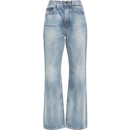 Nili Lotan jeans dritti mitchell a vita alta - blu