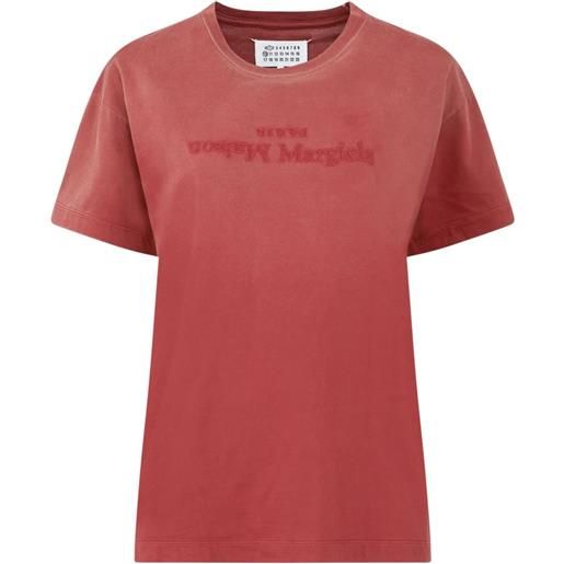 Maison Margiela t-shirt con stampa - rosso