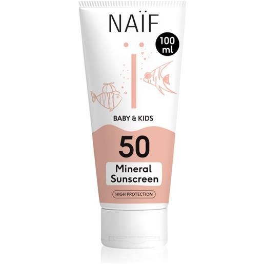 Naif baby & kids mineral sunscreen spf 50 100 ml