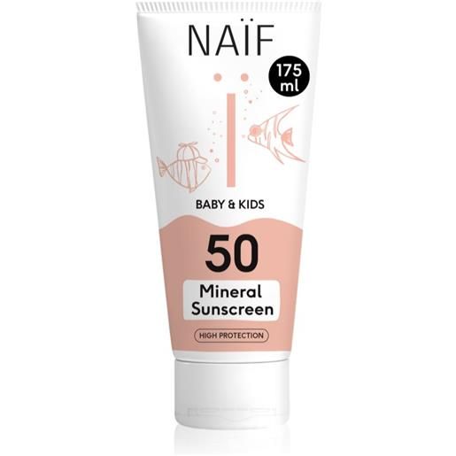 Naif baby & kids mineral sunscreen spf 50 175 ml