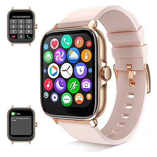 EpochAir smartwatch (risposte/chiamate), fitness tracker oro rosa