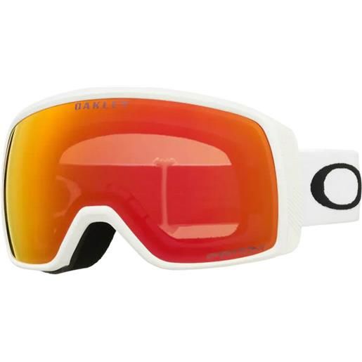 Oakley flight tracker s prizm ski goggles bianco prizm garnet/cat2