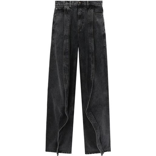 Y/Project jeans a vita alta - nero