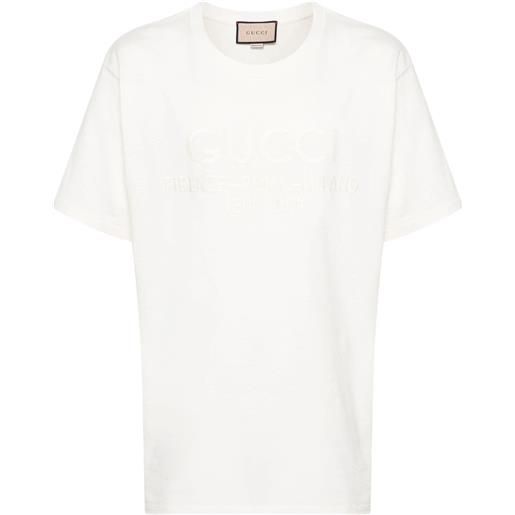 Gucci t-shirt con ricamo - bianco