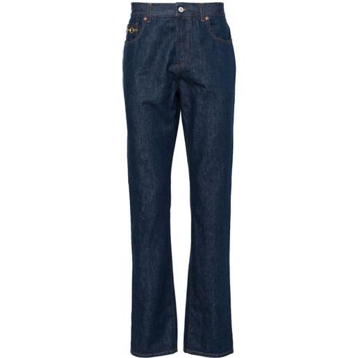 Gucci jeans dritti horsebit - blu