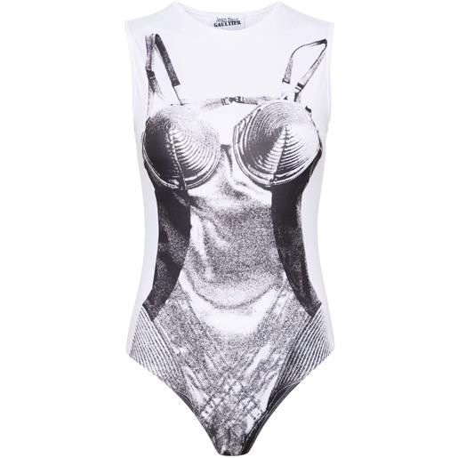 Jean Paul Gaultier body madonna corset - bianco