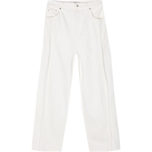 Tibi jeans a gamba ampia - bianco