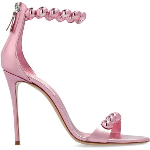 Casadei sandali metallizzati 100mm - rosa