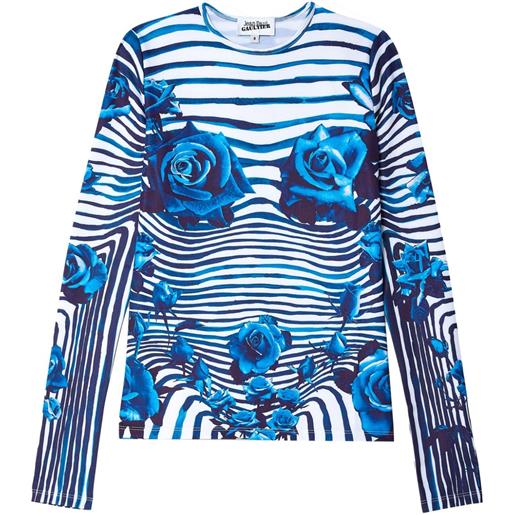Jean Paul Gaultier t-shirt a righe - blu