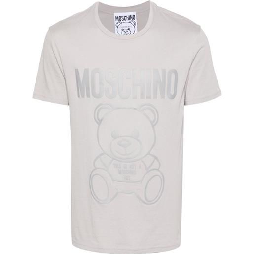 Moschino t-shirt con logo - grigio