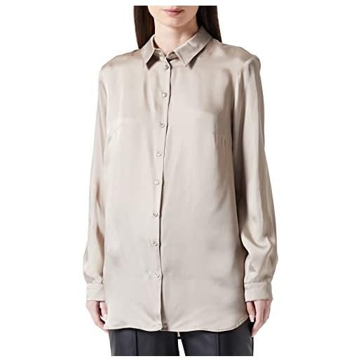 Sisley shirt 52adlq03m maglietta, brown 2t1, l donna