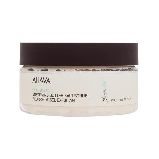 AHAVA deadsea salt softening butter salt scrub scrub corpo al burro levigante e ammorbidente 220 g per donna