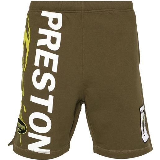 Heron Preston shorts con stampa - verde