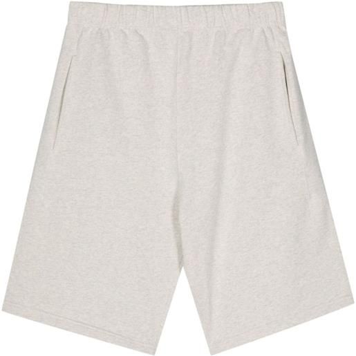 Kenzo shorts sportivi drawn varsity - grigio