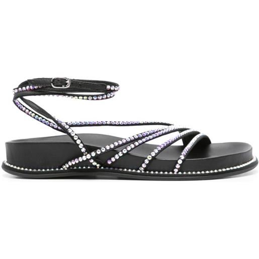 Le Silla sandali con strass - nero