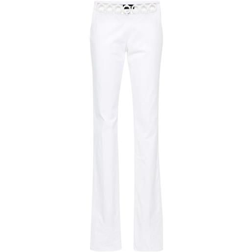 Dsquared2 pantaloni sharpei con decorazione - bianco
