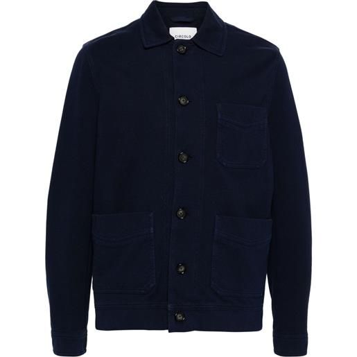 Circolo 1901 giacca-camicia piqué - blu