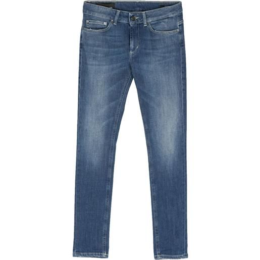 DONDUP jeans skinny monroe con vita bassa - blu