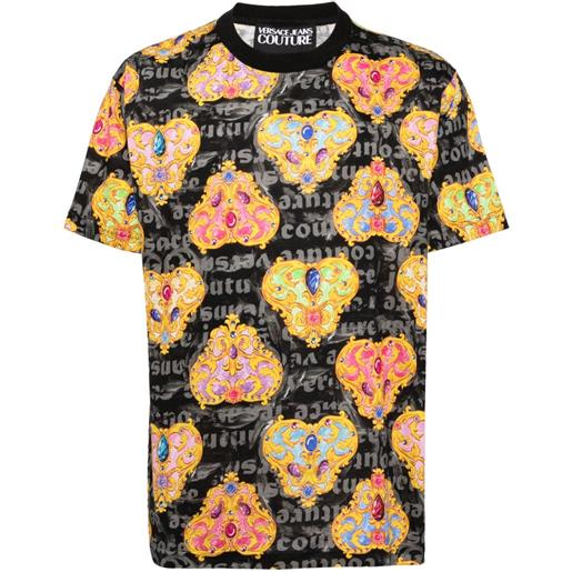Versace Jeans Couture t-shirt heart couture - nero