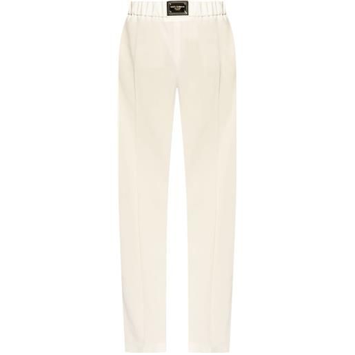 Dolce & Gabbana pantaloni a vita alta - bianco