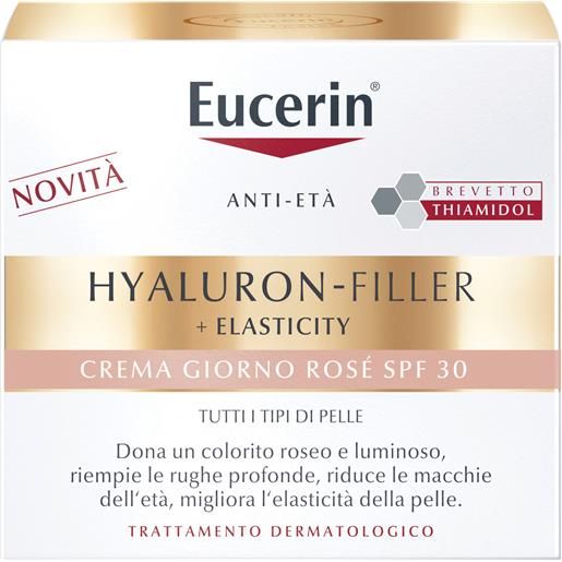 BEIERSDORF SPA eucerin hyaluron filler + elasticity rose crema giorno spf30 - crema viso antietà - 50 ml