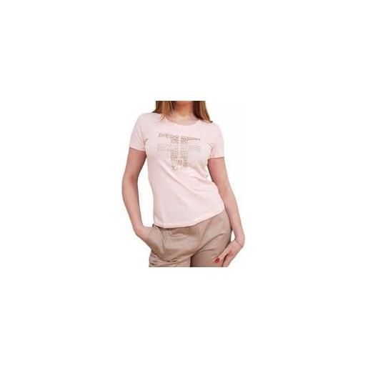 Fracomina logo slim t-shirt rose
