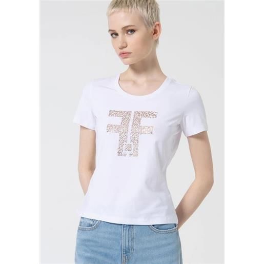 Fracomina logo slim t-shirt white