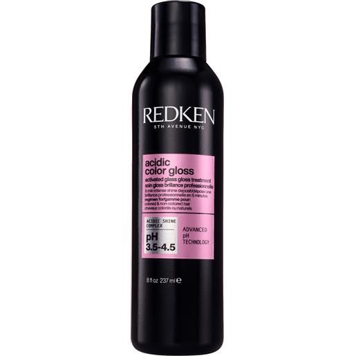Redken activated glass gloss treatment 237ml maschera protezione colore capelli, gloss capelli