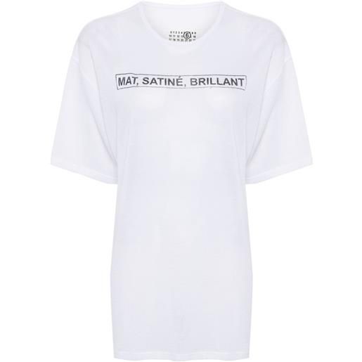 MM6 Maison Margiela t-shirt con stampa - bianco