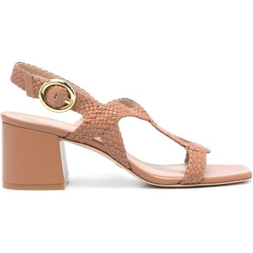 Stuart Weitzman sandali wovette 70mm - toni neutri