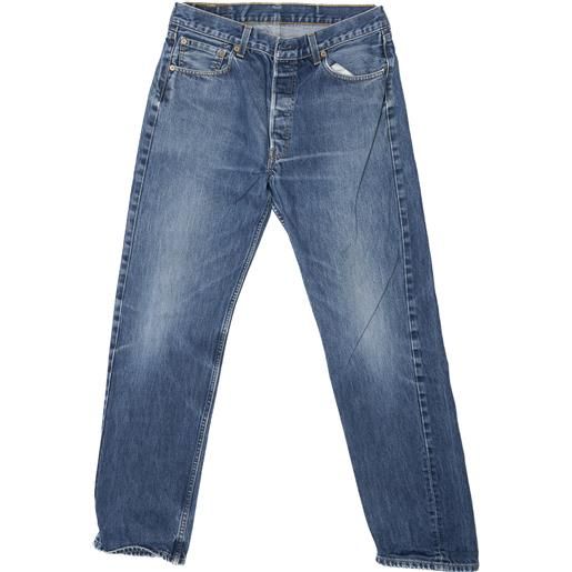 Levis 501 pantalone w34l34 blu cotone