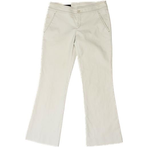 Gucci pantalone 38 bianco cotone