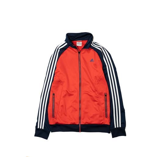 Adidas giacca sport 42-44 rosso blu poly