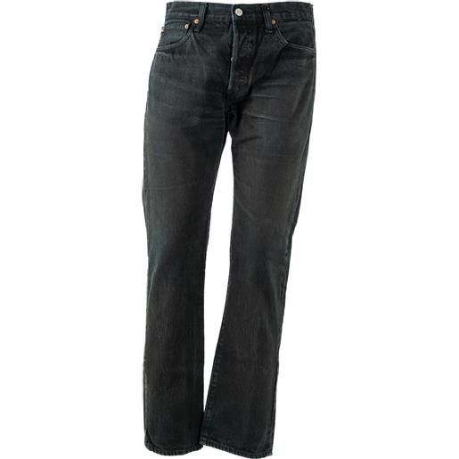 Levis 501 pantalone jeans w32l32 nero denim