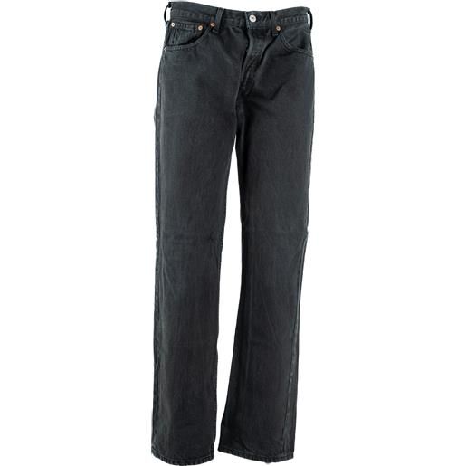 Levis 501 pantalone jeans w33l34 nero denim