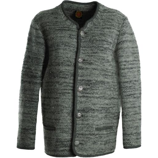 Walkwaren Giesswen giacca lana cotta m grigio lana