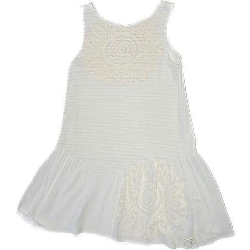 Desigual vestito 158/164 bianco cotone