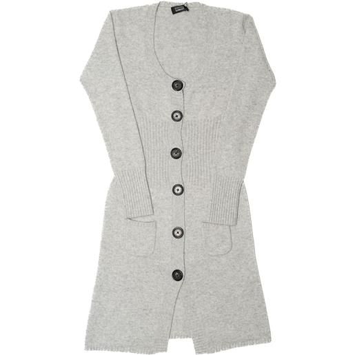 Vintage vestito cardigan 40 grigio cashmere
