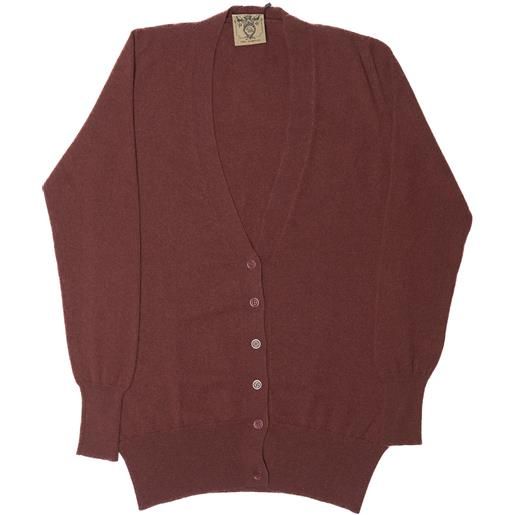 Vintage cardigan 100% cashmere m rosso cashmere