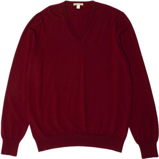Burberry maglia xl rosso lana