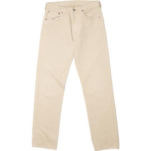 Levis 501 pantalone w33l34 marrone cotone
